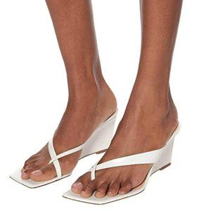 FSJ Casual Flip Flop Slide Mules Shoes Square Open